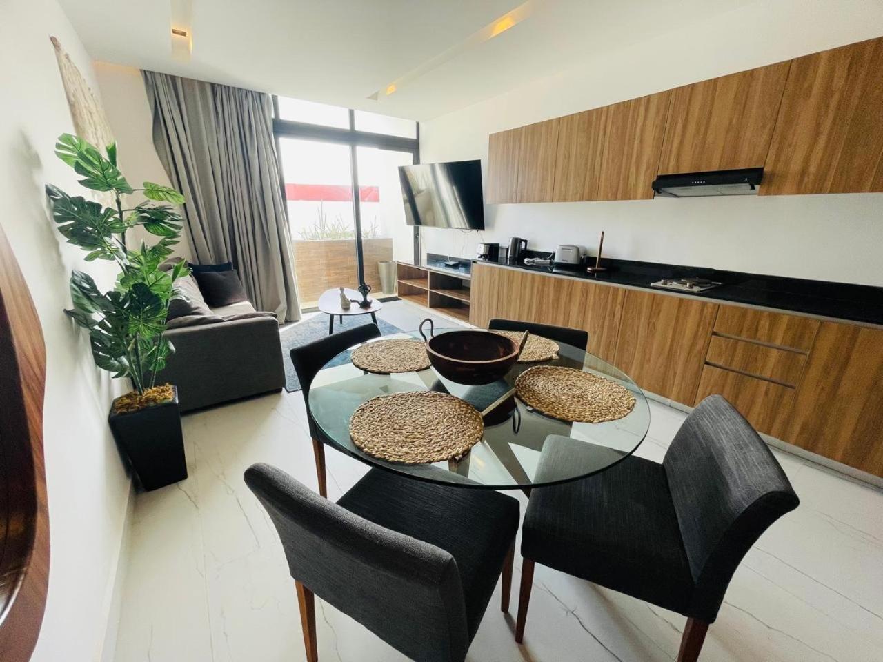 Big, Modern And Beautiful Beach Apartament 1Br Ocean View プレヤデルカーメン エクステリア 写真